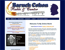 Tablet Screenshot of cantorabbi.com